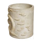 A Japanese brush pot, late Meiji/early Taisho period
