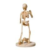 A Japanese skeletton (okimono) with hare and rat, 20th century