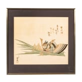 An embroidery on silk, Japan, ca. 1900