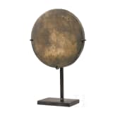 A Chinese bronze mirror, 18th/19th century