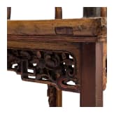 A Chinese horseshoe-backed wooden chair, ca. 1900