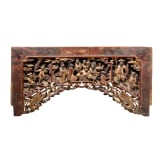 A carved wooden panel, China, 18th/19th century