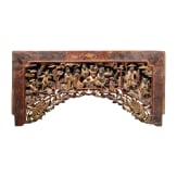A carved wooden panel, China, 18th/19th century