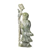 A figure of the god Shoulao in light green nephrite, 20th century