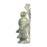 A figure of the god Shoulao in light green nephrite, 20th century