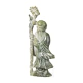 A figure of the god Shoulao in light green nephrite, 20th century