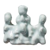 A celadon porcelain brush holder, China, 18th century