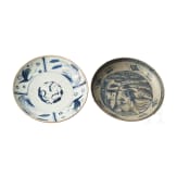 Two Chinese and Japanese blue and white plates, 18th/19th century