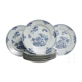 A set of ten Chinese dishes, China, 19th century
