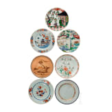 Six Chinese porcelain plates, 19th/20th century