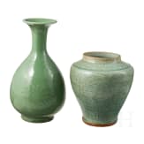A small collection of Chinese Celadon porcelain, 19th/20th century