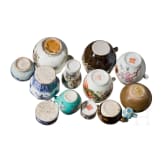 A set of 14 Chinese miniature porcelains, 18th - 20th century