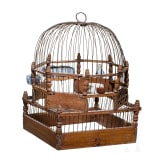 A Chinese singing bird cage, circa 1900