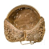 A Chinese silver filigree bracelet mounted witn ivory, ca. 1920/30