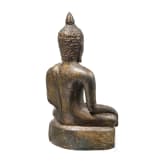 A small Thai sculpture of a sitting Buddha, probably 18th century