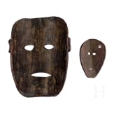 Gro&szlig;e Holzmaske, Antoni-Stamm, Timor, und kleine Maske