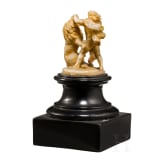 Micro carving, Hercules with the lion, Flemish/German, 17th century