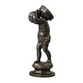 A French bronze figure of a putto, 19th century