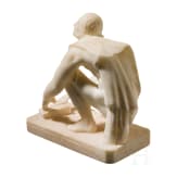 An Italian alabaster sculpture of "Arrotino" as a blade grinder, 19th century