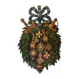 A pair of extremely decorative probably Italian wall panels with order paintings, 19th century