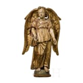 A carved figure of an angel in 17th century style, German, ca. 1900