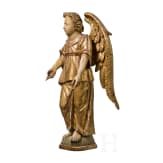 A carved figure of an angel in 17th century style, German, ca. 1900