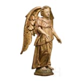 A carved figure of an angel in 17th century style, German, ca. 1900
