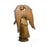A carved figure of an angel in 17th century style, German, ca. 1900