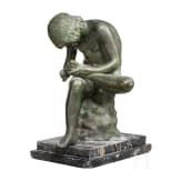 An Italian Grand Tour scupture of a Boy with a Thorn, circa 1900