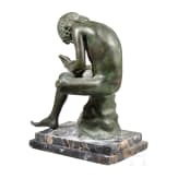 An Italian Grand Tour scupture of a Boy with a Thorn, circa 1900