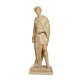 An Italian marble sculpture of St. George after Donatello, circa 1900