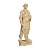 An Italian marble sculpture of St. George after Donatello, circa 1900