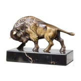 A small sculpture of a bison, probably Germany, circa 1900