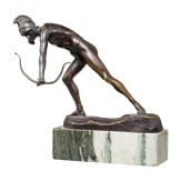Otto Schmidt-Hofer (1873-1925) - A bronze figur of an archer, circa 1900