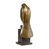A German bronze sculpture of a falcon, 20th century
