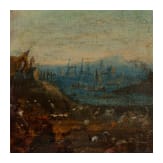 Two oil paintings of a cavalry skirmish, 18th century