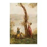 A French impressionist landscape, late 19th century