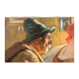 An genre painting, Munich school, ca. 1900