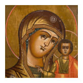 Two Russian icons with the representation of the Mother of God from Kazan, 18th/19th century