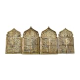 A Russian bronze travel icon, 19th century