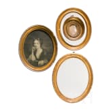 A set of four oval French neo-classical frames, 19th century