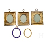 A set of four German miniature frames, 19th century