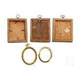 A set of four German miniature frames, 19th century