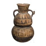 A Peruvian clay vessel, Peru, circa 1000