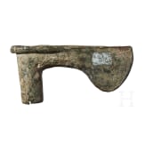 A Luristan bronze axe head, circa 2500 B.C.