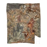 An Urartarian votive sheet with adorant, 8th century B.C.