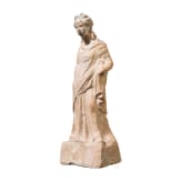 A Greek female terracotta statuette, Magna Graecia, 4th century B.C.