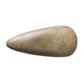 A Central European Neolithic stone adze, circa 5000 B.C.