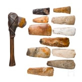 Twelve Central European Neolithic stone axes