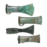 Four Central European bronze axes, 1st half of the 1st millennium B.C.